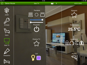 visualizacion knx ipad domotica